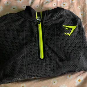 gymshark onyx v1 quarter zip hoodie (rare size M)